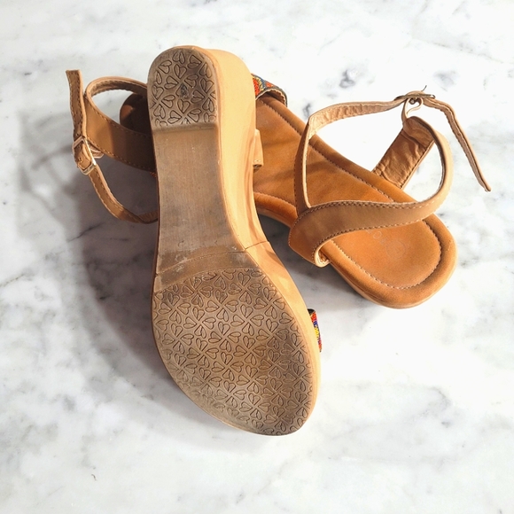 Ankle strap wedge sandals - Picture 3 of 3